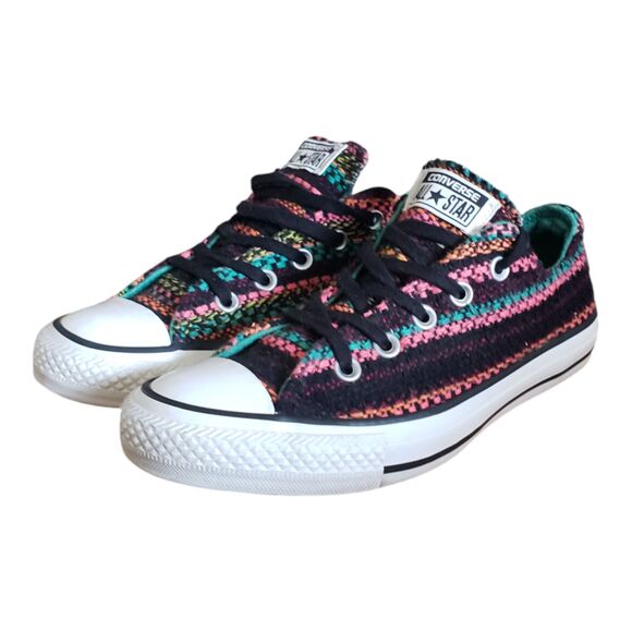 Converse All Star Parakeet OX Rainbow Boho Sneakers Low Top Women's Size 6 - Picture 1 of 11